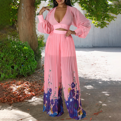ÉlanVibe Chiffon Flair Set