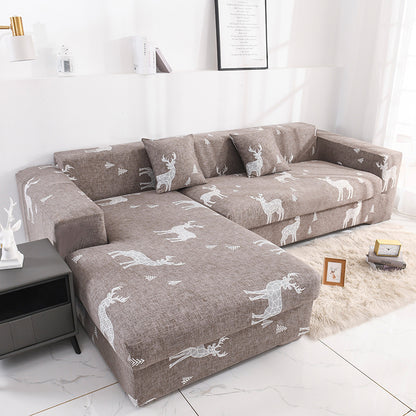 Printed all-inclusive milk silk sofa cover