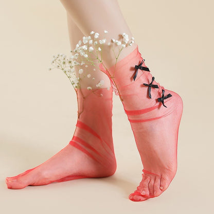 Glass Silk Pearl Jewelry Socks Stockings