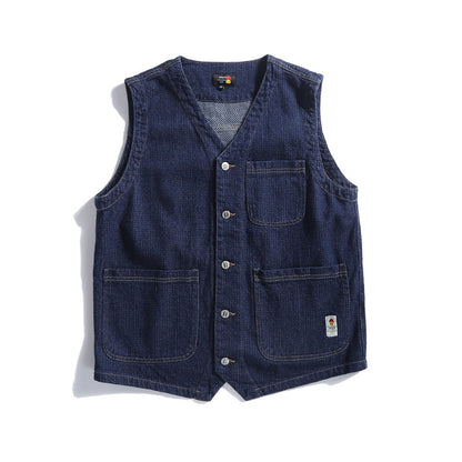 KyotoCraft Retro Denim Vest