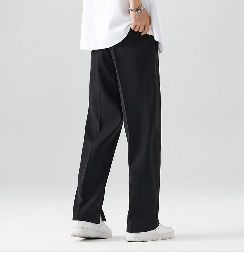 Men's Ice Silk Cool Casual Draping Suit Pants