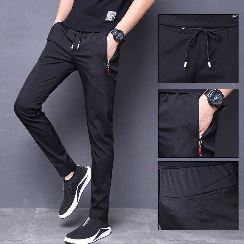 Ice silk men's casual pants