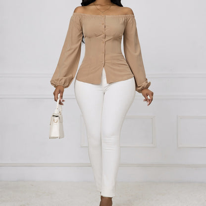 One-Shoulder Contour Top