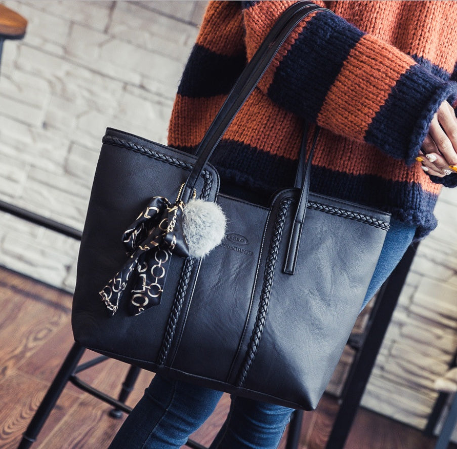 Silk scarf shoulder bag