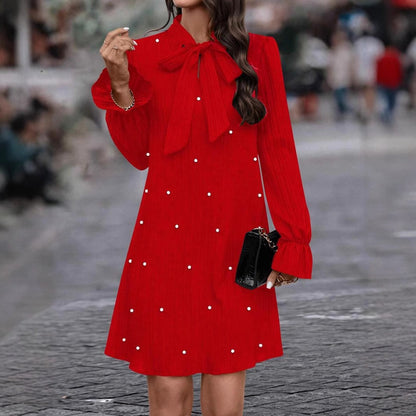 The Amelisse Pearl-Tie Dress