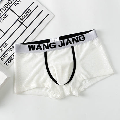 Men's Underwear Ice Silk Mesh Fabric Translucent Ice Silk