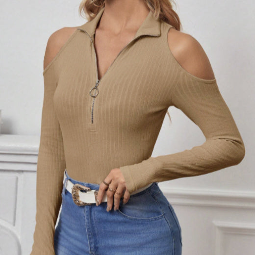 SereneCurve Off-Shoulder Top