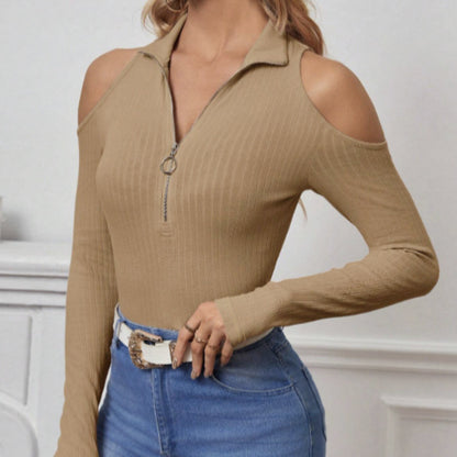 SereneCurve Off-Shoulder Top