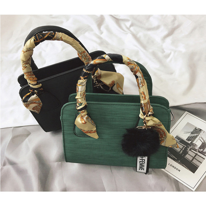 All-match silk scarf small package