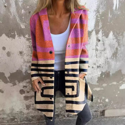 CozyWeave Long Knit Coat
