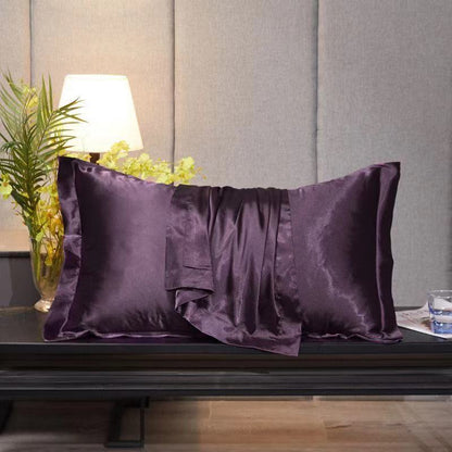 Single Double Household Simple Ice Silk Pillowcase