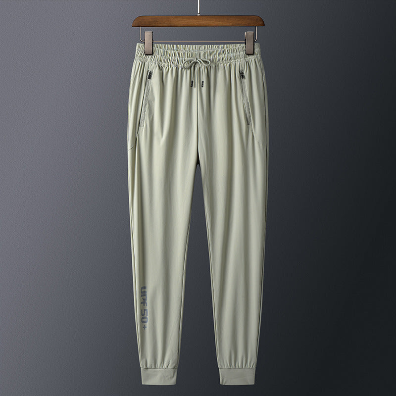 Ice Silk Pants Men's Thin Casual Sports Pants