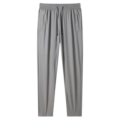 Summer Ice Silk Loose Elastic Sports Pants
