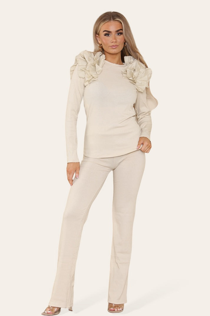 FlutterEase Ribbed Lounge Set