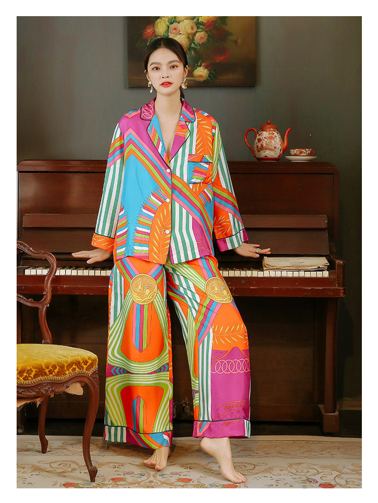 Silk Autumn And Winter Ice Silk Suit Homewear