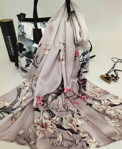 Ladies Fashion High-end Silk Scarf Shawl