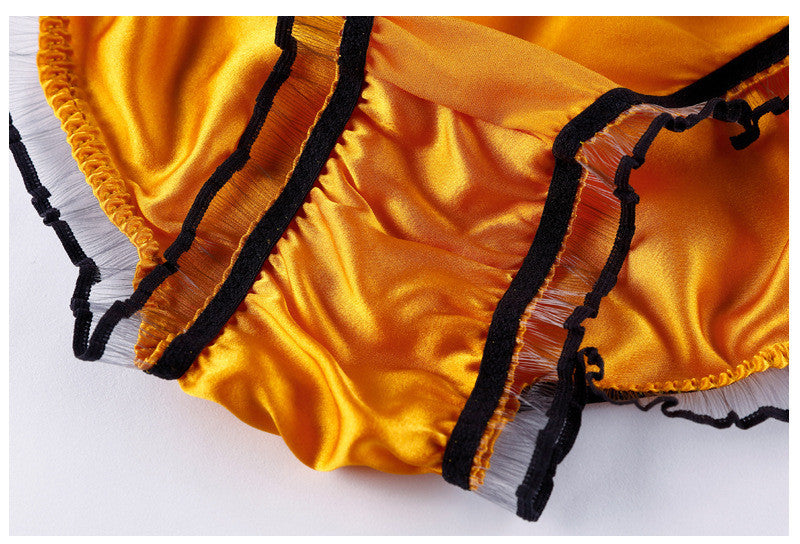 New Women's Mulberry Silk Underwear Silk Lace Briefs