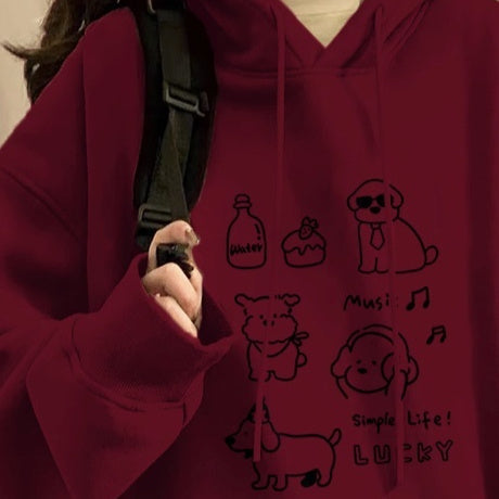 Hoodie Women Autumn And Winter Fashion Fashion Plus Cashmere Is Slimming Shoulders