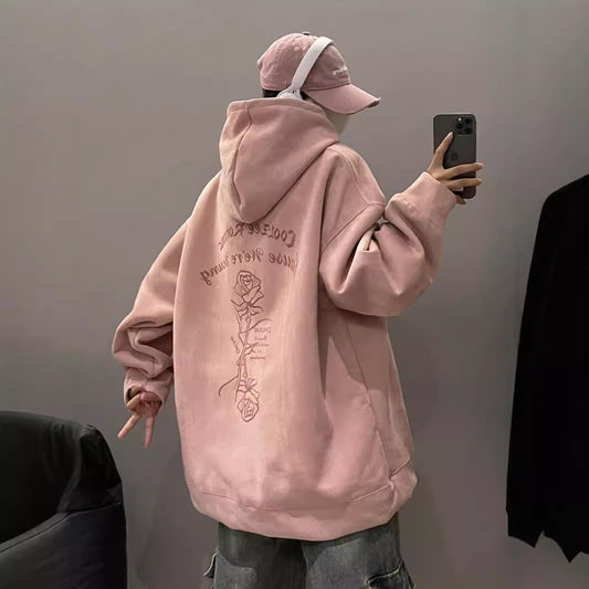 Veloura Suede Hoodie