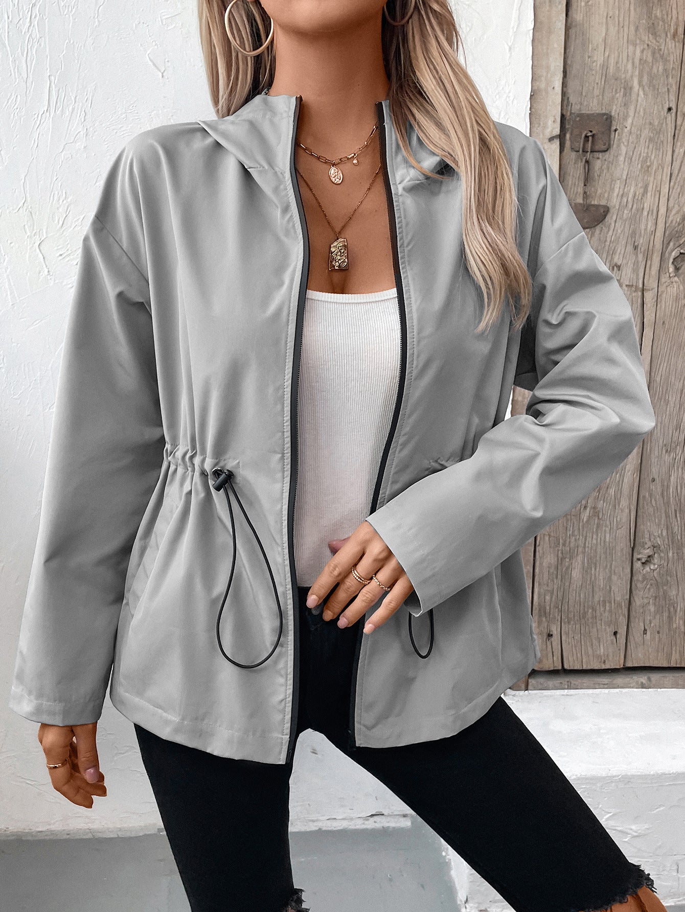 StormShield Hooded Raincoat Jacket