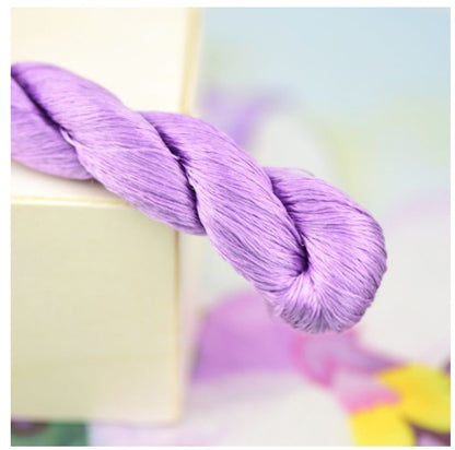 Silk Thread Hand Embroidered Embroidery Cross Purple