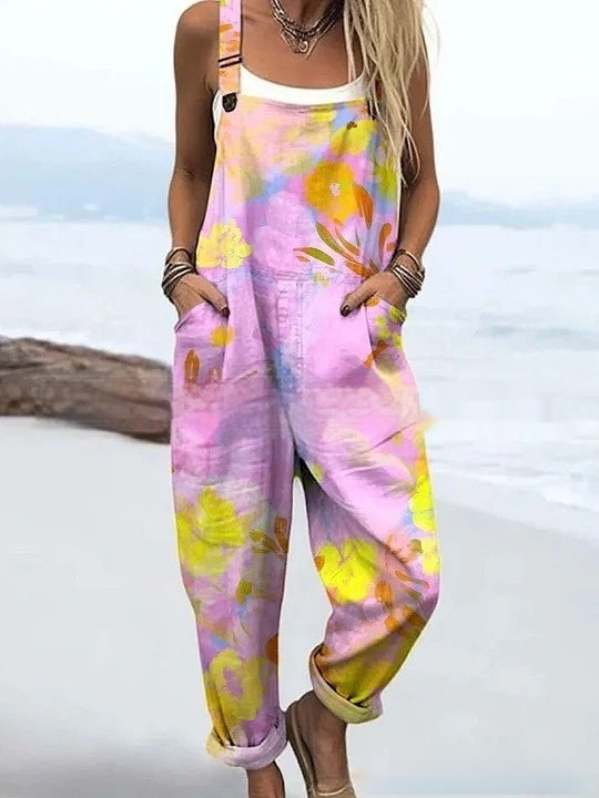 BlossomVerve™ Floral Jumpsuit