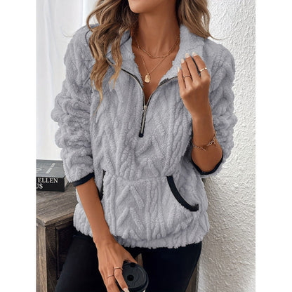 PlushTone Half-Zip Sweater