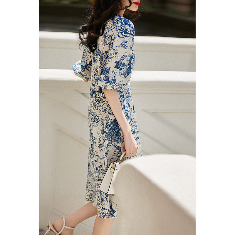 New Chinese Style Heavyweight Silk Dress