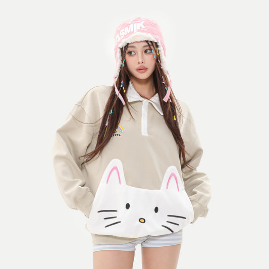 AmeriPaw Cat Patch Sweater