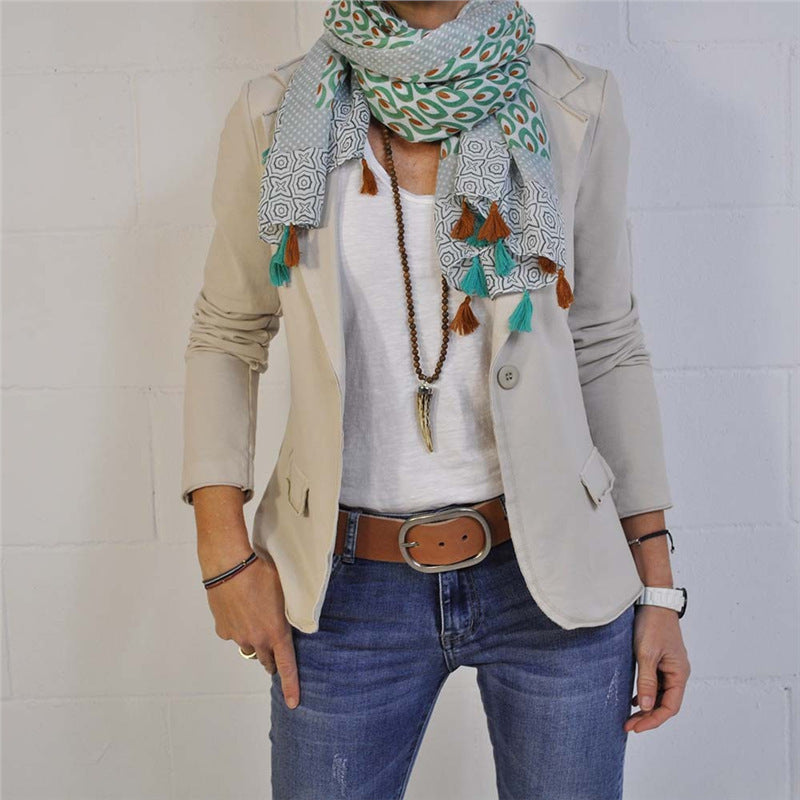 The Selene One-Button Blazer