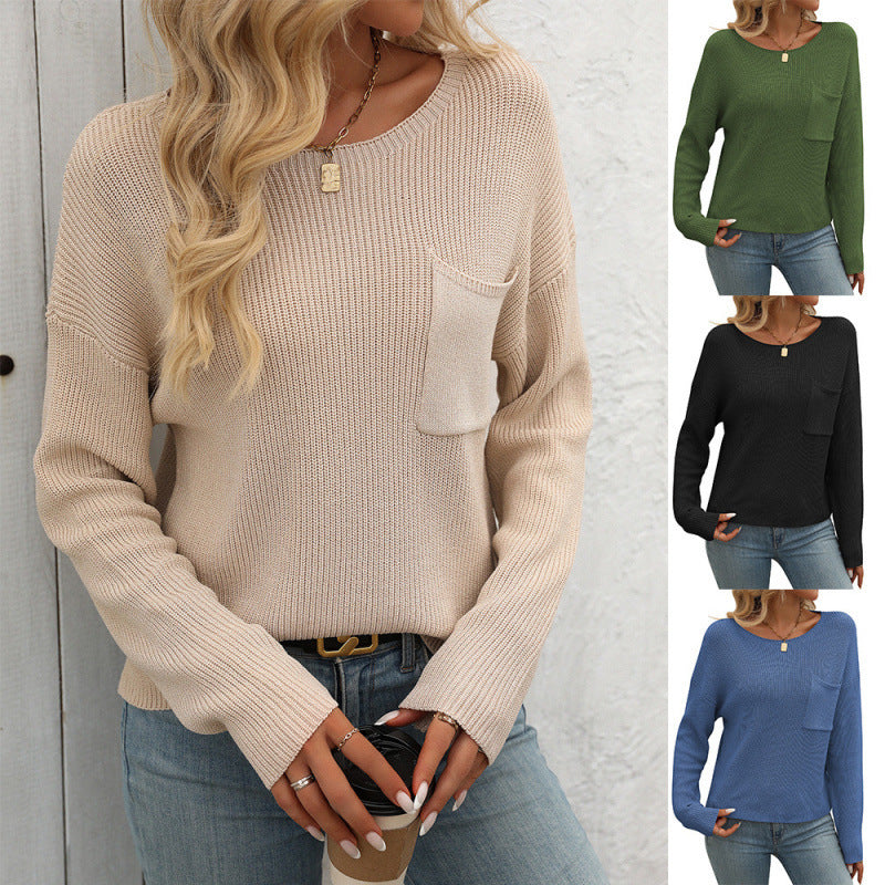 HavenStitch Pocket Sweater