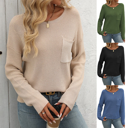 HavenStitch Pocket Sweater