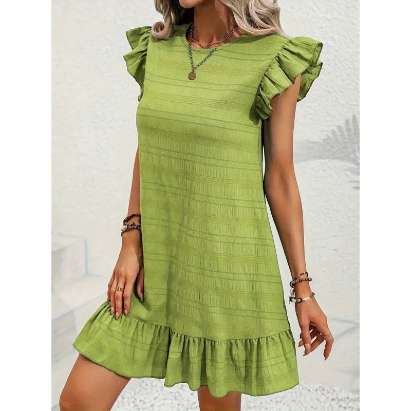 LunaFlow Ruffle Dress