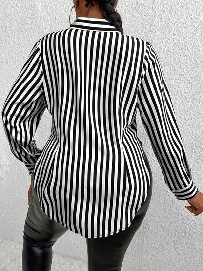 Linea Curve Striped Shirt