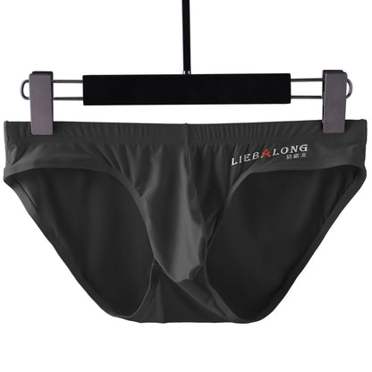 Men's Low Waist Ice Silk Sexy Trend Briefs