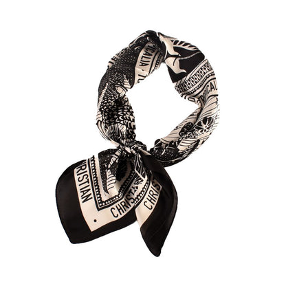 Silk Satin 70x70 Coconut Silk Towel Headscarf