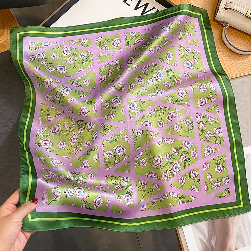 Silk Kerchief Women's Fashion Printed Scarf