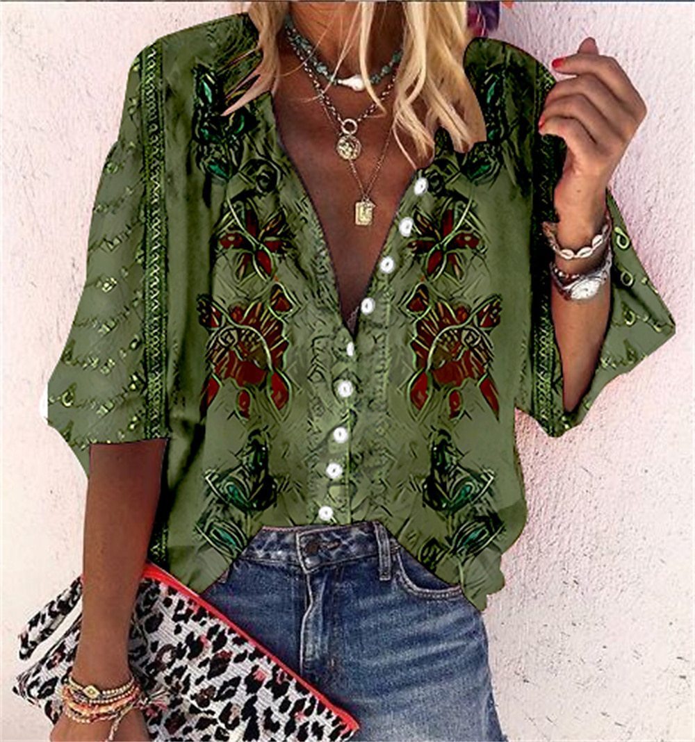 Solvéra Vintage Bloom Shirt