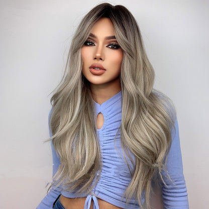 Fluffy Fashionable High-temperature Silk Wig