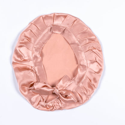 Women's Solid Color Hair Care Silk Nightcap