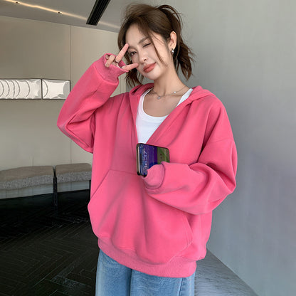 VeraEase™ V-Neck Hoodie Coat