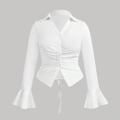 Silvéra Flare-Cinch Blouse