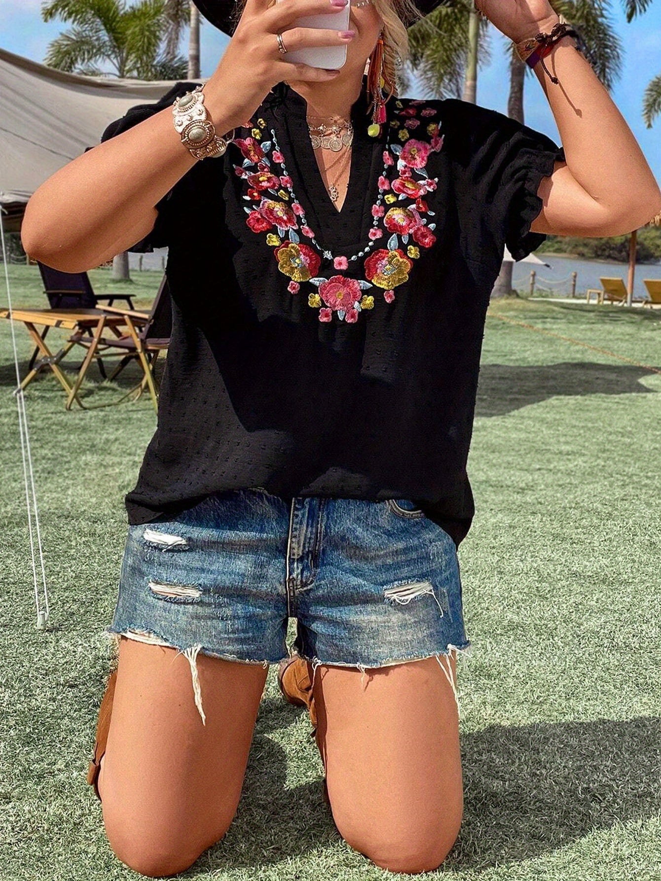 The BloomVista Blouse