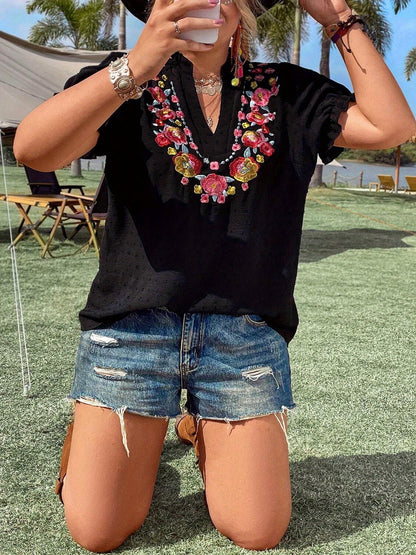 The BloomVista Blouse