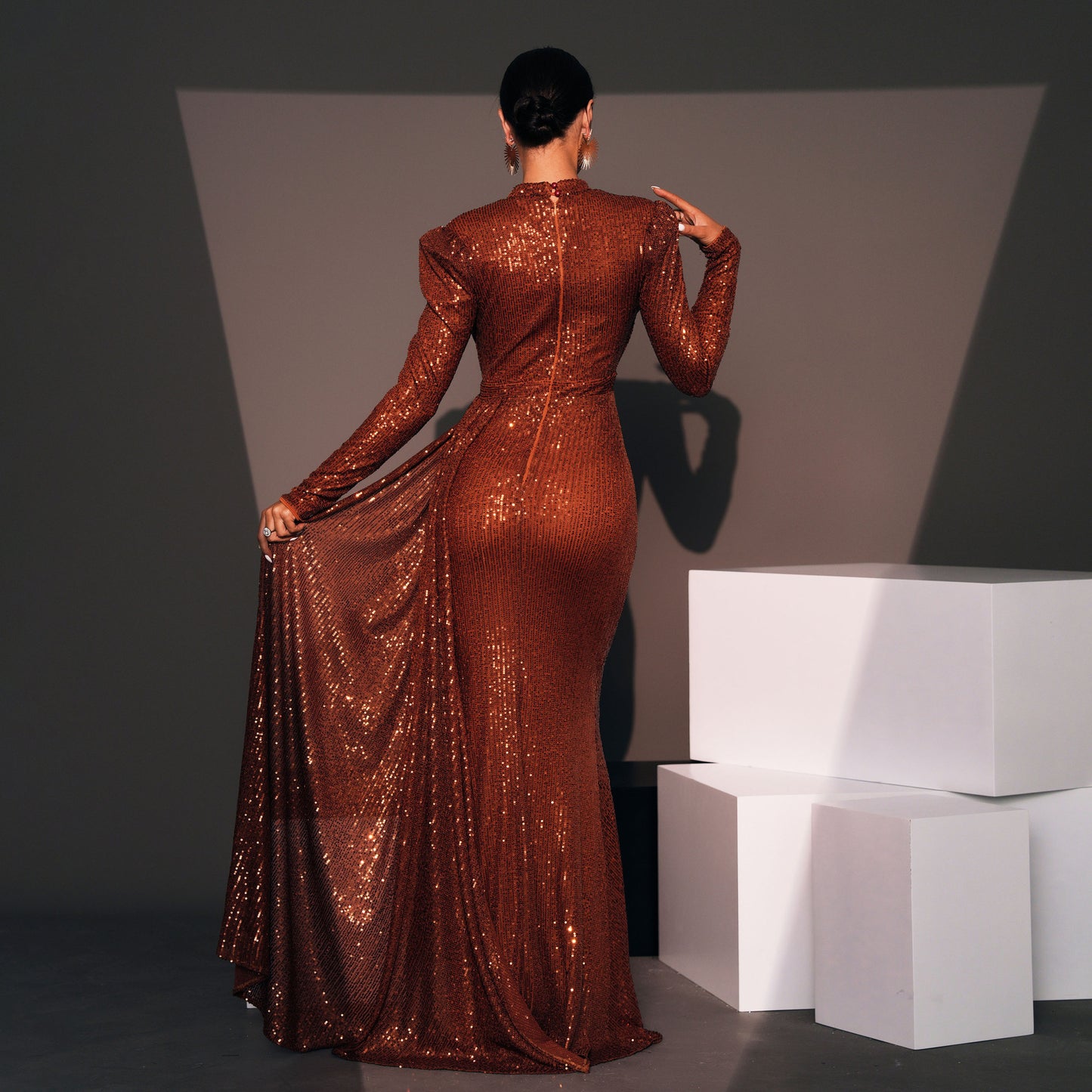 Opaline Ember Gown