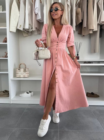 Indira Breeze Denim Maxi Dress