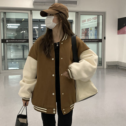 VelourVarsity Retro Jacket