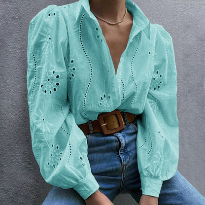 Aeris Whisper Puff Sleeve Cardigan