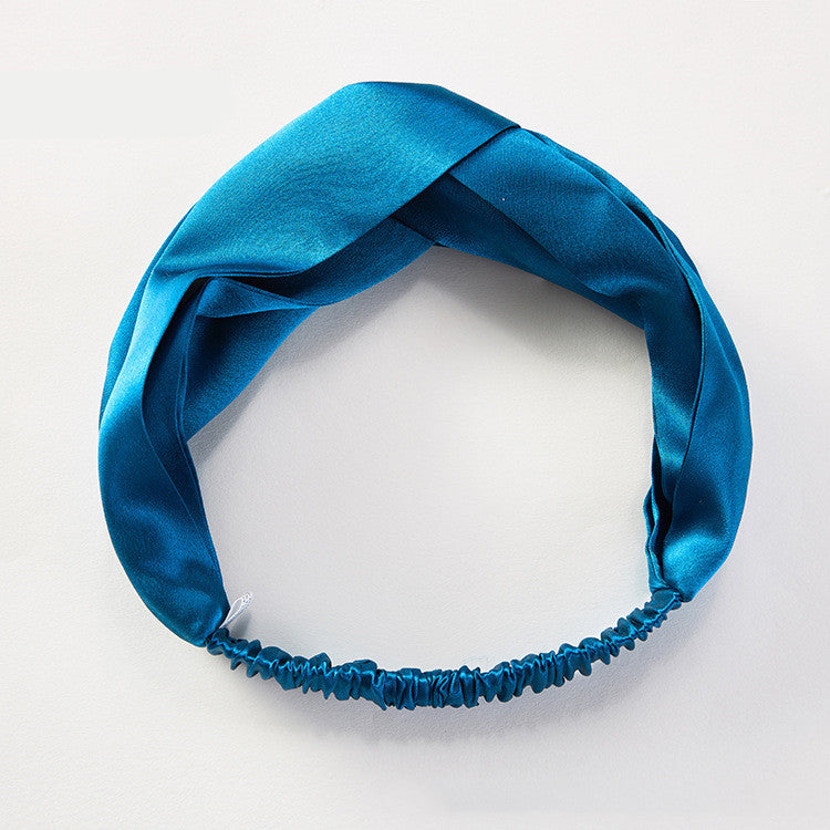 Silk Headband Embellished With  Silk Fabric