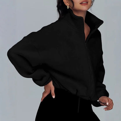 : EaseLuxe Zip Cardigan